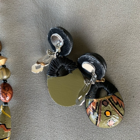 Earth Tone Ethnic‎ Beaded 3 Piece Set - Picture 4 of 8